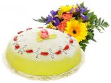 Blommor/tårta